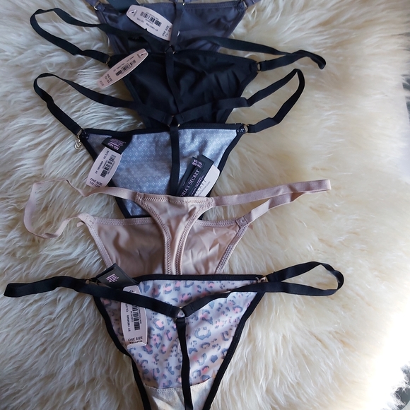 NWT Victoria's Secret G-string panties (5 panties) - Picture 2 of 7